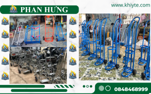 Xe Đẩy Bình Khí Oxy, Nitơ, Argon, CO2, Gió Đá (10)