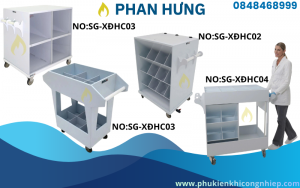 xe đẩy hoá chất PP