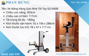 Xe Nâng Hàng Gọn Nhẹ Tời Tay 150kg (4)