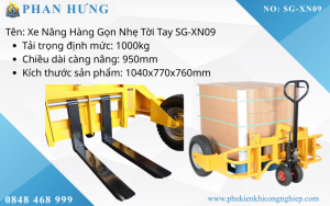 Xe Nâng Hàng Gọn Nhẹ Tời Tay 150kg (5)