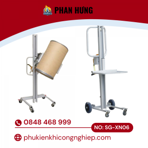 Xe Nâng Hàng Mini Cao 1-3 Mét Tời Tay